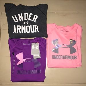 Girls Youth L Under Armour Shirts